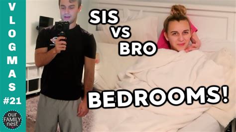 SIS VS BRO BEDROOM TOURS! - YouTube