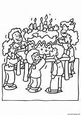 Party Birthday S For Kidsf18c Coloring Page Printable sketch template