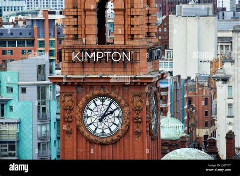 Manchester city centre skyline landmark Kimpton Hotel clock tower ...