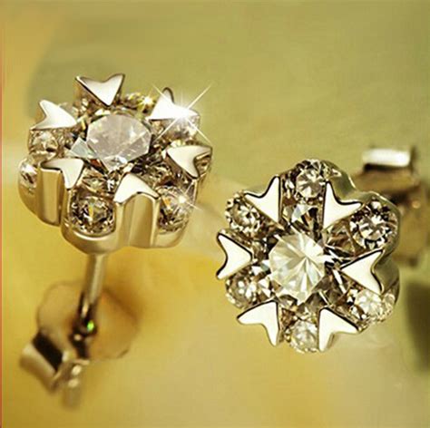 FASHIONS FOREVER® 925 Sterling Silver Love-Heart-Flower CZ Stud Earrings | FASHIONS FOREVER