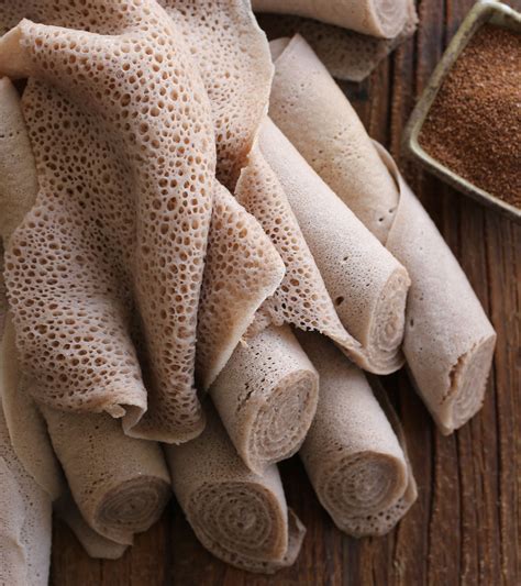 Injera - Ethiopian Flatbread #vegetarian | Ethiopian food, Ethiopian ...