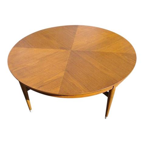 1960s Mid-Century Modern B P John Walnut Round Coffee Table | Round coffee table, Coffee table ...