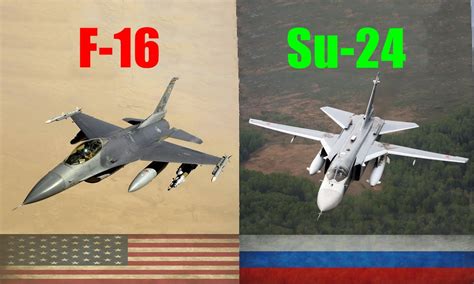 F-16 vs Su-24 | F-16 Fighting Falcon VS Sukhoi Su-24 | Us F-16 VS ...