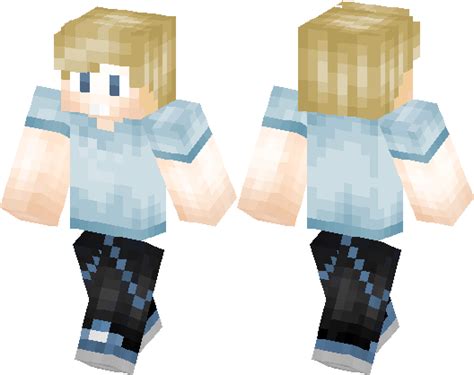 Download Cool Blond Hair Boy - Minecraft Blond Boy Skin - Full Size PNG Image - PNGkit