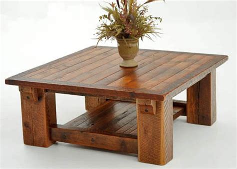 Rustic Reclaimed Barnwood Coffee Table With Shelf - Etsy | Coffee table ...