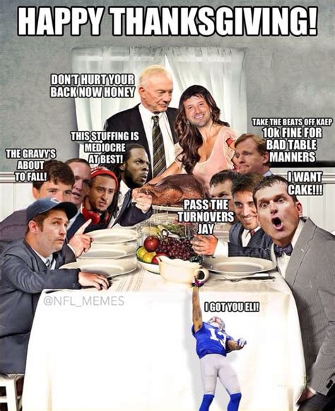 10 Funny Thanksgiving Day Football Memes - Athlon Sports