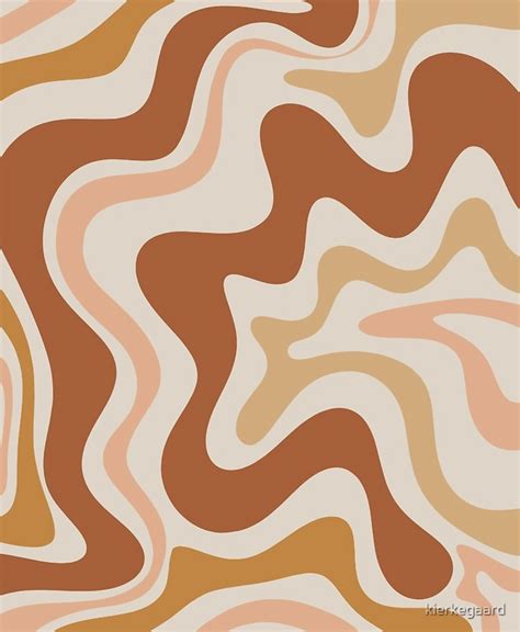 Liquid Swirl Retro Modern Abstract in Earth Tones Art Print by kierkegaard | Picture collage ...