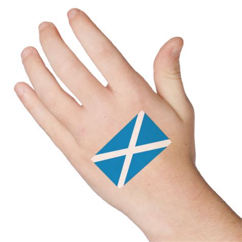 Scotland Flag Temporary Tattoo – Temporary Tattoos