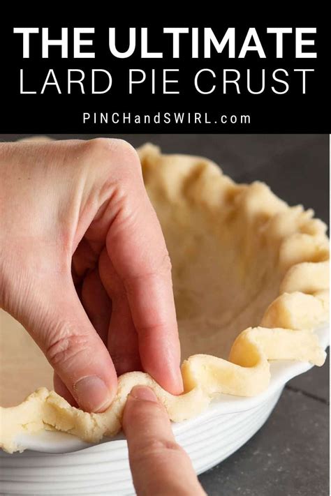 Lard Pie Crust (Ultra flaky and flavorful!) - Pinch and Swirl | Pie crust recipe easy, Lard pie ...