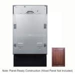 Summit DW18 18" Undercounter Dishwasher w/ Panel-Ready Construction, 115v