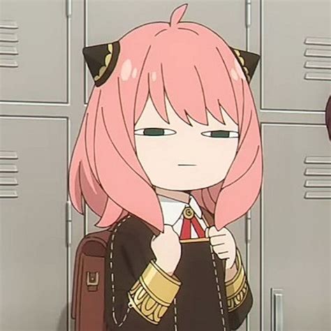 an anime character with pink hair and cat ears standing in front of ...