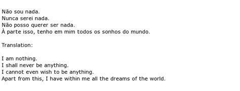 Fernando Pessoa Poems > My poetic side