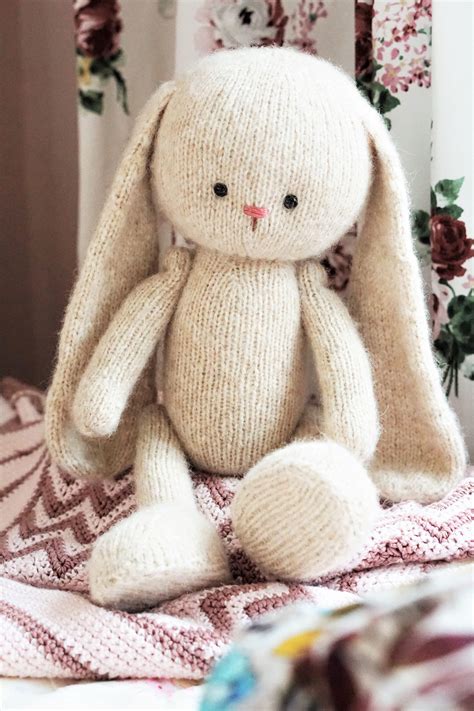 Bunny Knitting Pattern 15 Inches Tall Toy Knitting Pattern - Etsy UK