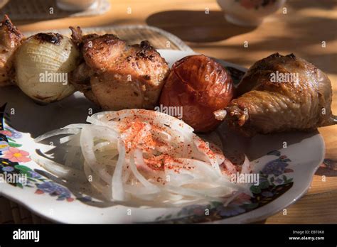 skewer (shashlik) in Uzbekistan, Asia Stock Photo - Alamy