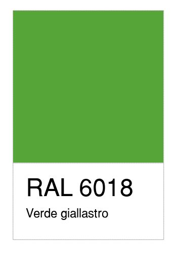 Colore RAL-6018, Verde giallastro - Numerosamente.it