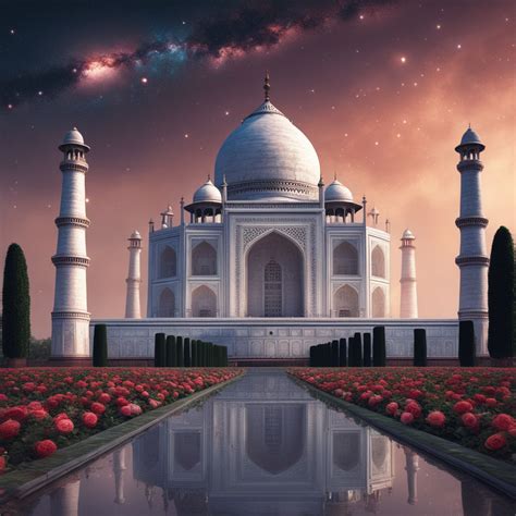 Taj Mahal At Night