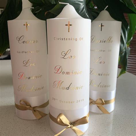 Baptism Candle Set - Christening Keepsakes – Randall's Candles