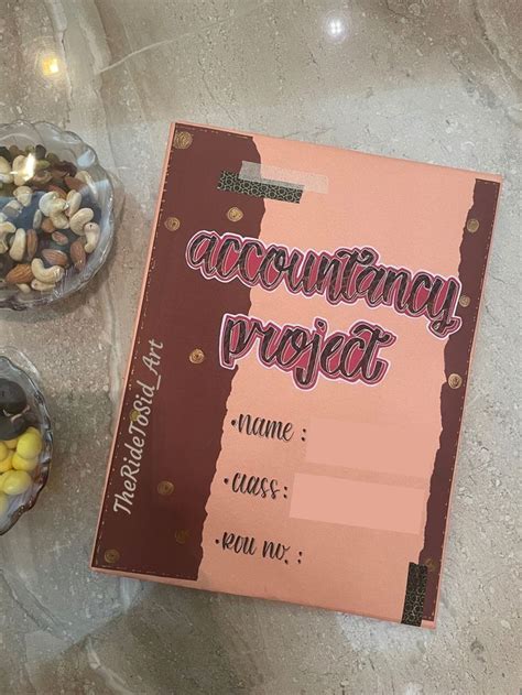 Accountancy project! | Book cover page design, File decoration ideas, Cover page for project