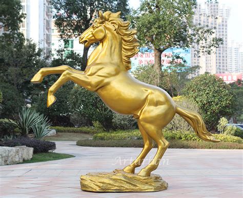 Gold Horse Statue