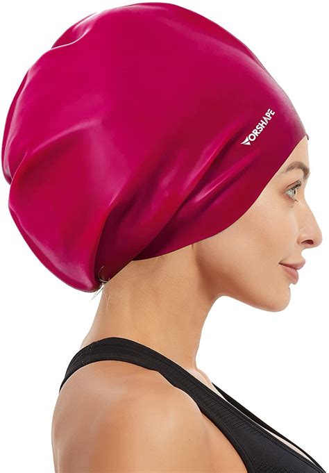 Extra Large Swim Cap for Braids and Dreadlocks - Swimming Cap for Women Long Hair Shower Cap for ...