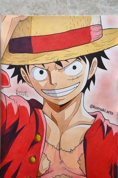 Drawings of Monkey D. Luffy from One Piece - Beautiful Dawn Designs | Book art drawings, Anime ...