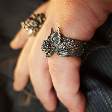 Nocturnal Vampire Bat Ring // Sterling Silver (6) - AlteJewellers - Touch of Modern