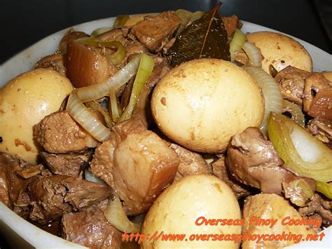 Adobo with Chicken Liver and Hard Boiled Egg