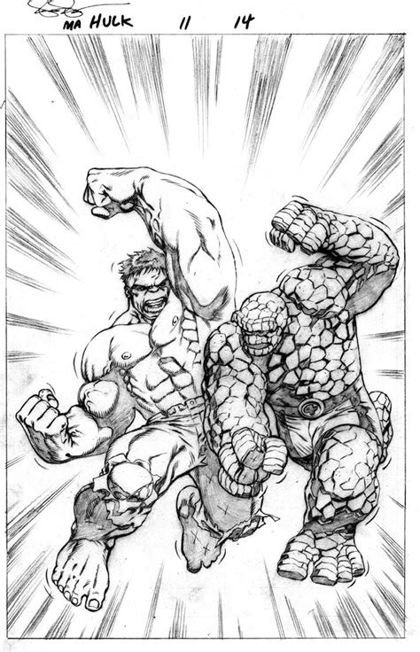 HULK vs THING by stevescott on DeviantArt