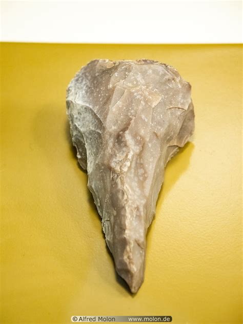 Photo of Hand axe. Archaeology museum, Sanliurfa, Turkey - added image TR87802