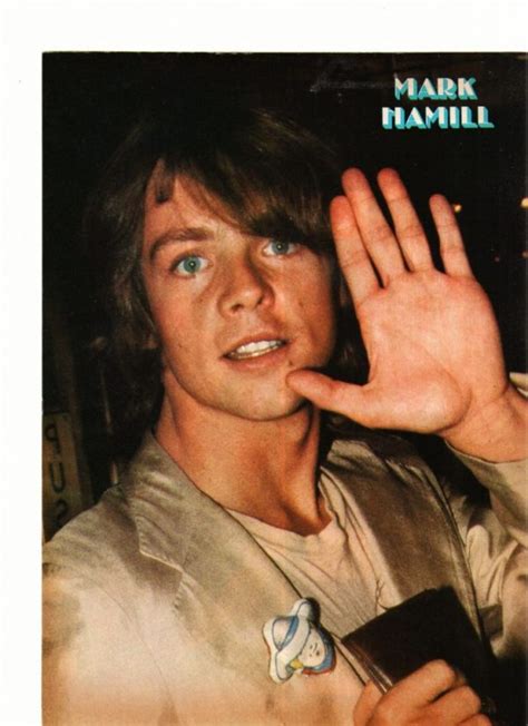 Mark Hamill teen magazine pinup clipping 1970's waving hands Teen Beat - Teen Stars Forever Pinups