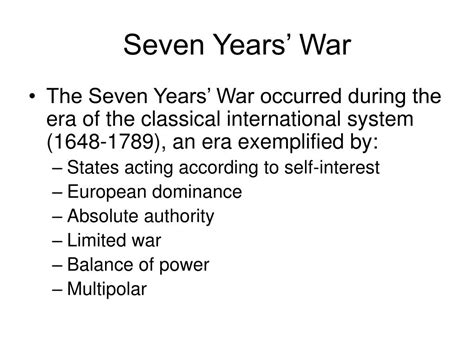 PPT - Seven Years’ War PowerPoint Presentation, free download - ID:5125064