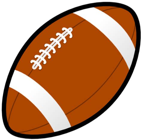 Football clipart black and white free images - Clipartix