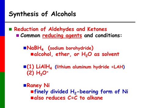 PPT - Synthesis of Alcohols PowerPoint Presentation, free download - ID:3367901