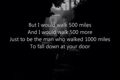 i would walk 500 miles on Tumblr