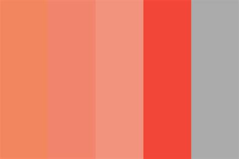 Coral Red Color Chart