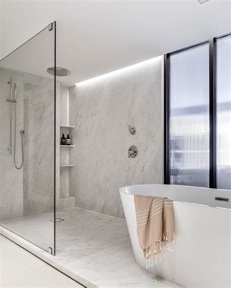 Luxury Walk-In Shower with Rain Showerhead | Spa style bathroom, Bathroom design, Tub shower combo