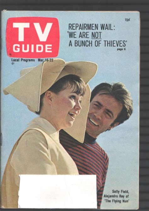 TV Guide 3/16/1968-Sally Field-Alejandro Rey-The Flying Nun-Eastern Illinois: (1968) Magazine ...