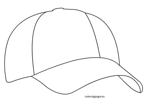 Baseball cap | Coloring Page | Cap drawing, Baseball quilt, Baseball hats