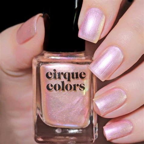 Cultured Pearl Pink Nail Polish Pearlescent Shimmer Holo | Etsy | Nail ...