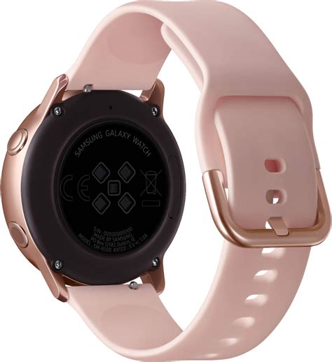 Questions and Answers: Samsung Galaxy Watch Active Smartwatch 40mm Aluminum Rose Gold SM ...