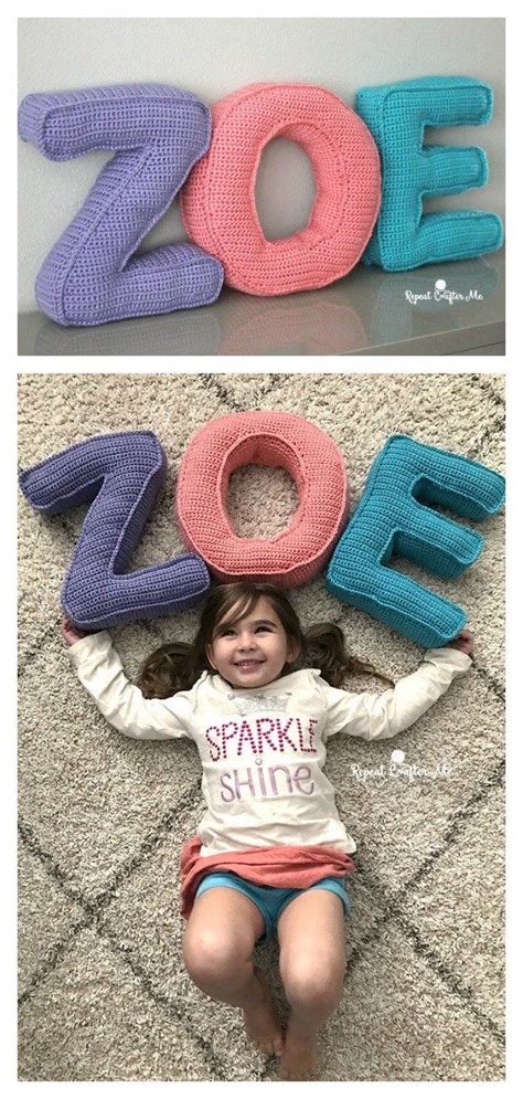 Alphabet Pillow Free Crochet Pattern | Crochet pillow patterns free, Crochet toys free patterns ...