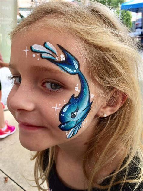 Dolphin face painting