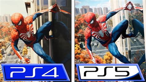 Marvel's Spider-Man Remastered | PS4 Pro VS PS5 | 4K Graphics ...