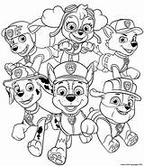 All Paw Patrol Pups Coloring Page Printable sketch template