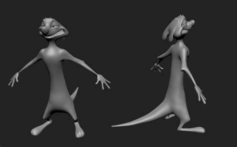 timon cartoon character free 3D model | CGTrader