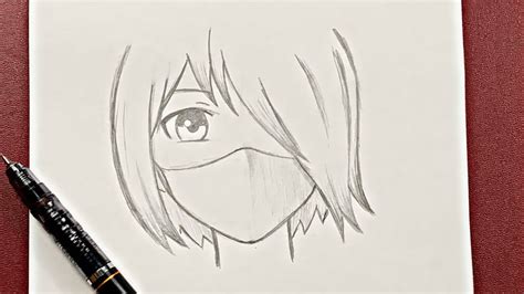 Easy anime drawing| how to draw anime girl easy step-by-step - YouTube