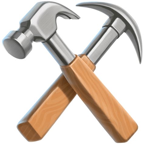 ⚒️ Hammer and Pick on Twitter Emoji Stickers 13.1