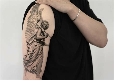 11+ Angel Statue Tattoo Ideas That Will Blow Your Mind!