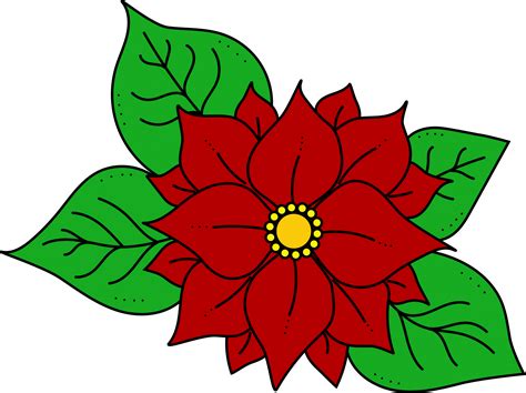 Dibujos De Flor De Nochebuena Flor De Poinsettia Imagen Vectorial De ...