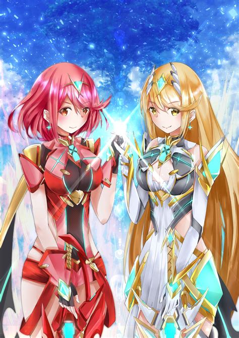 Pyra and Mythra | Xenoblade chronicles, Xenoblade chronicles 2, Pyra